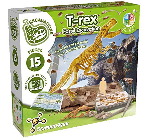 Science4you - Dinosaur T-Rex Kit de Fouille pour Enfants +6 